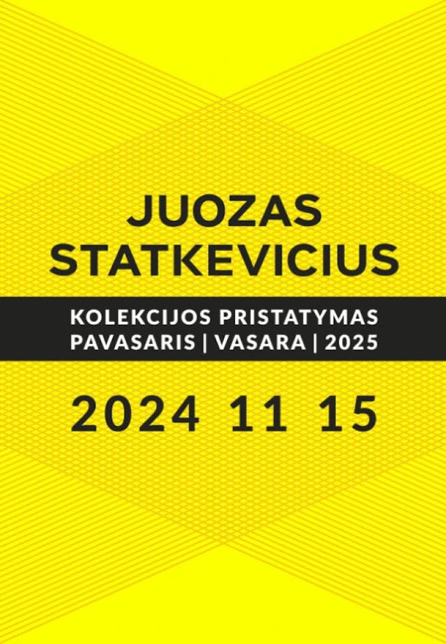 Juozas Statkevičius. Prezentacja kolekcji wiosna/lato 2025