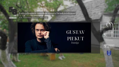 Danish star pianist Gustav Piekut poster