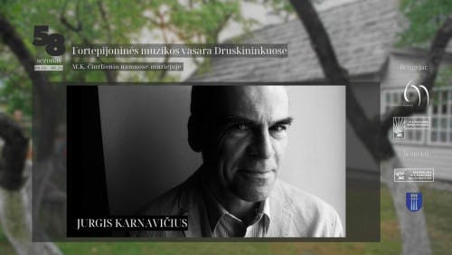 Recital by pianist Jurgis Karnavičius poster