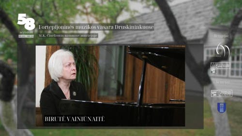 Recital by pianist Birutė Vainiūnaitė poster