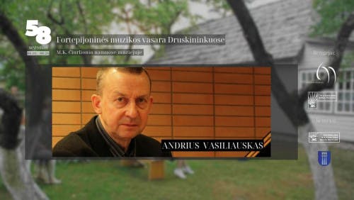 Recital by pianist Andrius Vasiliauskas poster