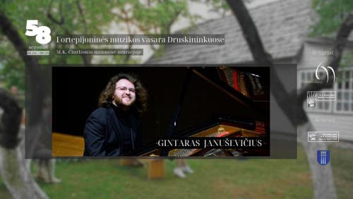 Gintaras Januševičius' piano mystery "Stories of a Merchant of Venice" poster