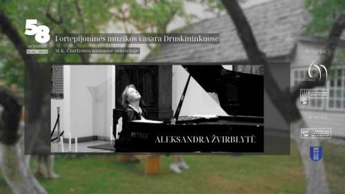 Recital by pianist Aleksandra Žvirblytė. poster