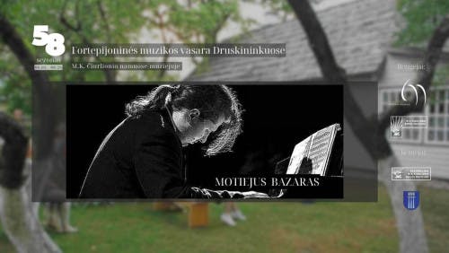 Recital by Motiejus Bazaras, laureate of the M.K. Čiurlionis Competition poster