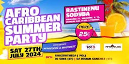 Afro Caribbean Summer Party 2024 poster
