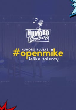 "Otwarty mikrofon Klubu Humoru poster