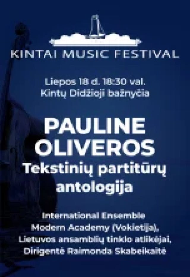 Pauline Oliveros I Antologie partytur tekstowych