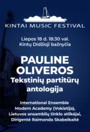 Pauline Oliveros I Antologie partytur tekstowych poster