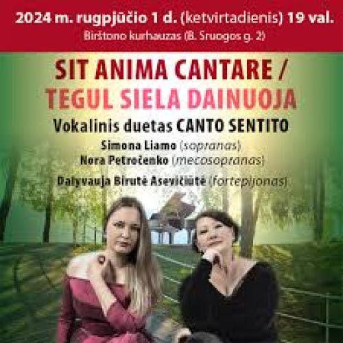 SIT ANIMA CANTARE poster