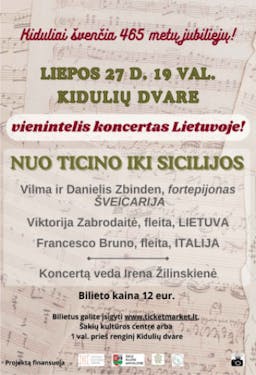 Koncertas „Nuo Ticino iki Sicilijos“ poster