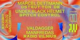 EXZIBIT: Marcel Dettmann, Manfredas, Under Black Helmet... poster