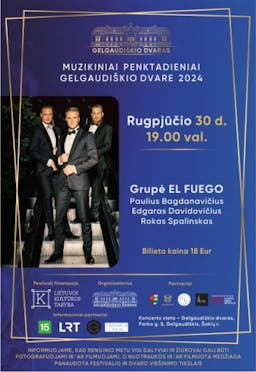 Grupės EL FUEGO koncertas poster