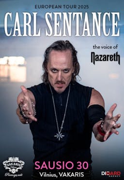 Carl Sentance - The Voice of NAZARETH - European Tour 2025 - Vilnius poster