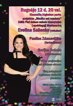 Muzika ant vandens. Evelina Sašenko, Paulius Zdanavičius, Nerijus Bakula poster