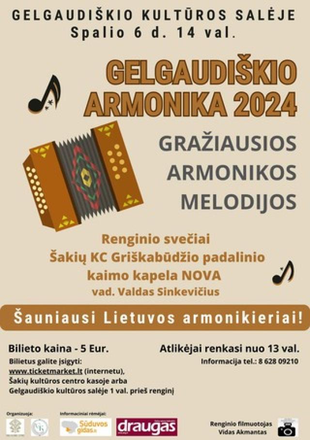 Koncertas „Gelgaudiškio armonika 2024. Gražiausios armonikos melodijos“