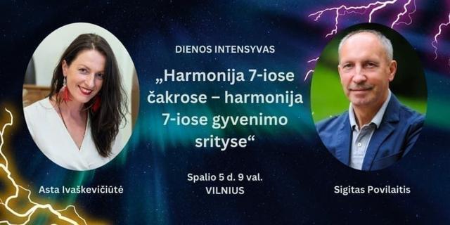 Dienos intensyvas „Harmonija 7-iose čakrose – harmonija...