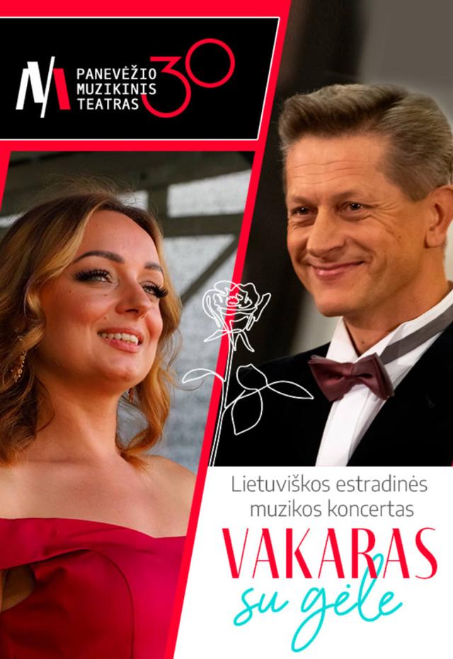 Lietuviškos estradinės muzikos koncertas VAKARAS SU GĖLE