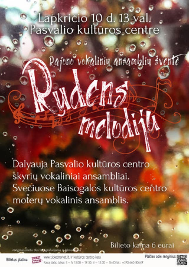 Rajono vokalinių ansamblių šventė "Rudens melodija"