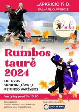 Lietuvos sportinių šokių reitingo varžybos „Rumbos taurė 2024“ poster