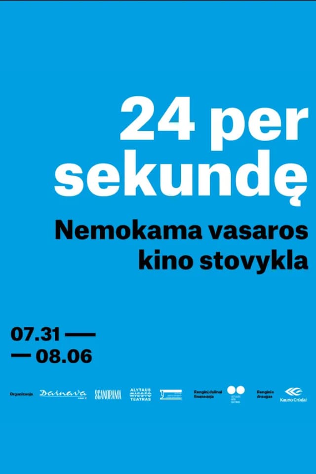 Kino Stovyklos Zamykanie 24 klatek na sekundę