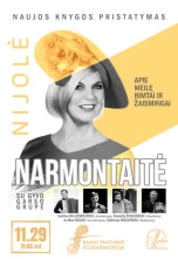 Nijolė Narmontaitė with the live band "About love seriously and playfully"
