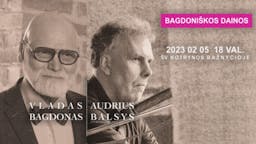 Vladas Bagdonas and Audrius Balsys "Bagdonas Songs" poster