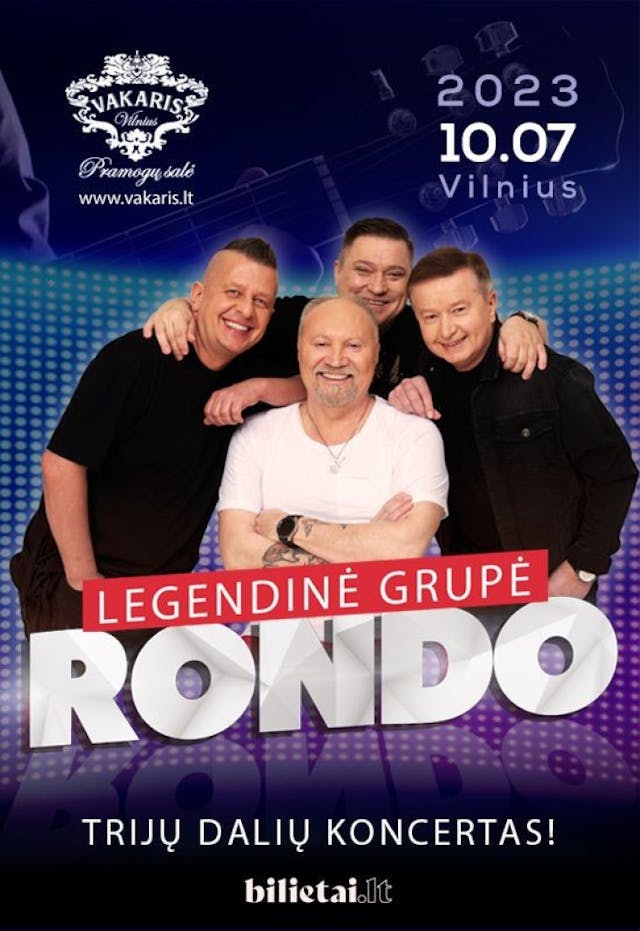 Three-part concert by the legendary band RONDO