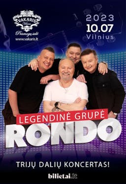 Three-part concert by the legendary band RONDO poster