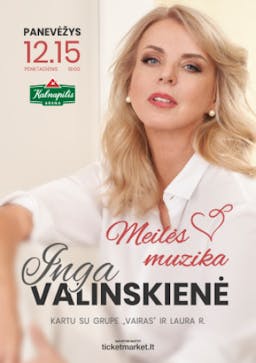 Inga Valinskienė "Meilės muzika" poster
