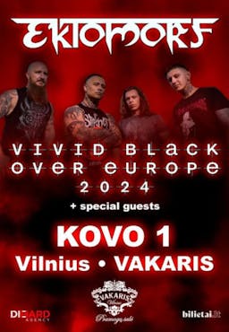 EKTOMORF - VIVID BLACK Over Europe 2024 poster