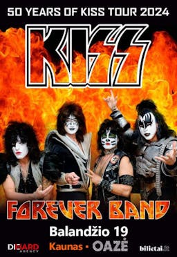KISS Forever Band - 50 years of KISS Tour 2024 poster