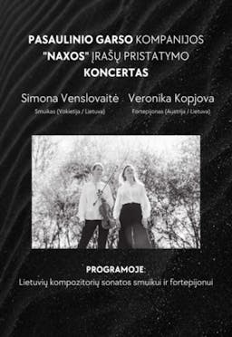 NAXOS įrašų pristatymo koncertas poster