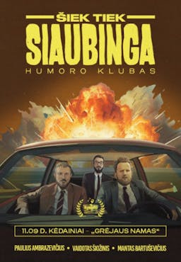 ''Humoro klubas'' su programa ''Šiek tiek siaubinga'' poster