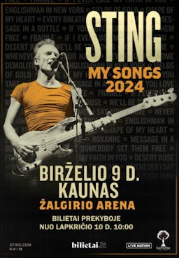 Sting - My Songs, 2024 poster