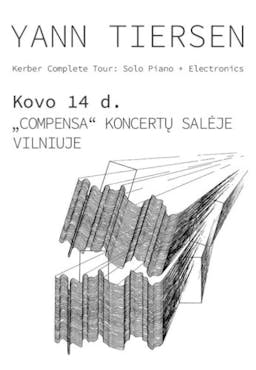 Yann Tiersen, Kerber Complete Tour: Solo Piano + Electronics poster