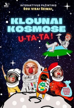 Klounai kosmose poster