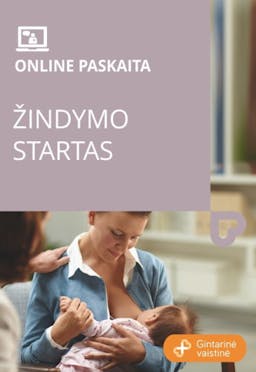 Web seminaras ''Žindymo startas'' poster