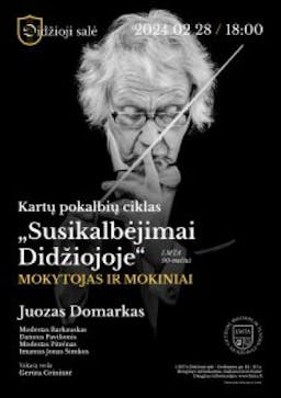 Mokytojas ir mokiniai: prof. Juozas Domarkas poster