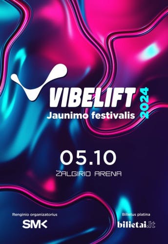 Jaunimo festivalis VibeLift 2024 poster