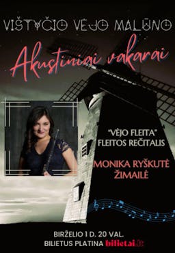 Monika Ryškutė - Žimailė. Fleitos rečitalis „Vėjo fleita“ poster