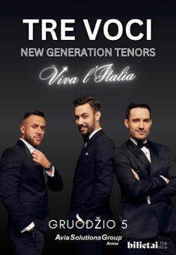 TRE VOCI - New Generation Tenors poster