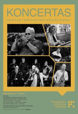 Koncertas, skirtas tarptautinei džiazo dienai poster