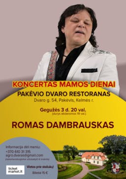 ROMAS DAMBRAUSKAS. Koncertas Mamos dienai poster