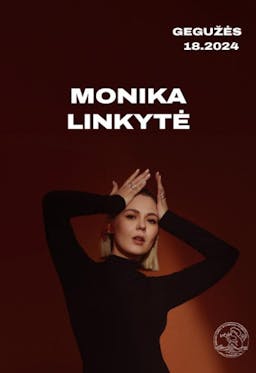 Monikos Linkytės akustinis koncertas poster