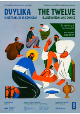 „Dvylika. Iliustracijos ir komiksai“ poster