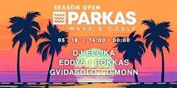Parkas wake & cable Season open poster