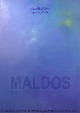 Annos Reviakinos personalinė tapybos paroda "Maldos" poster